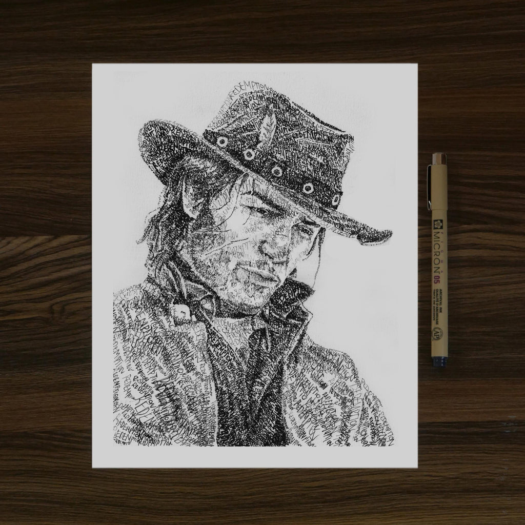 Redemption Word Art Portrait Print