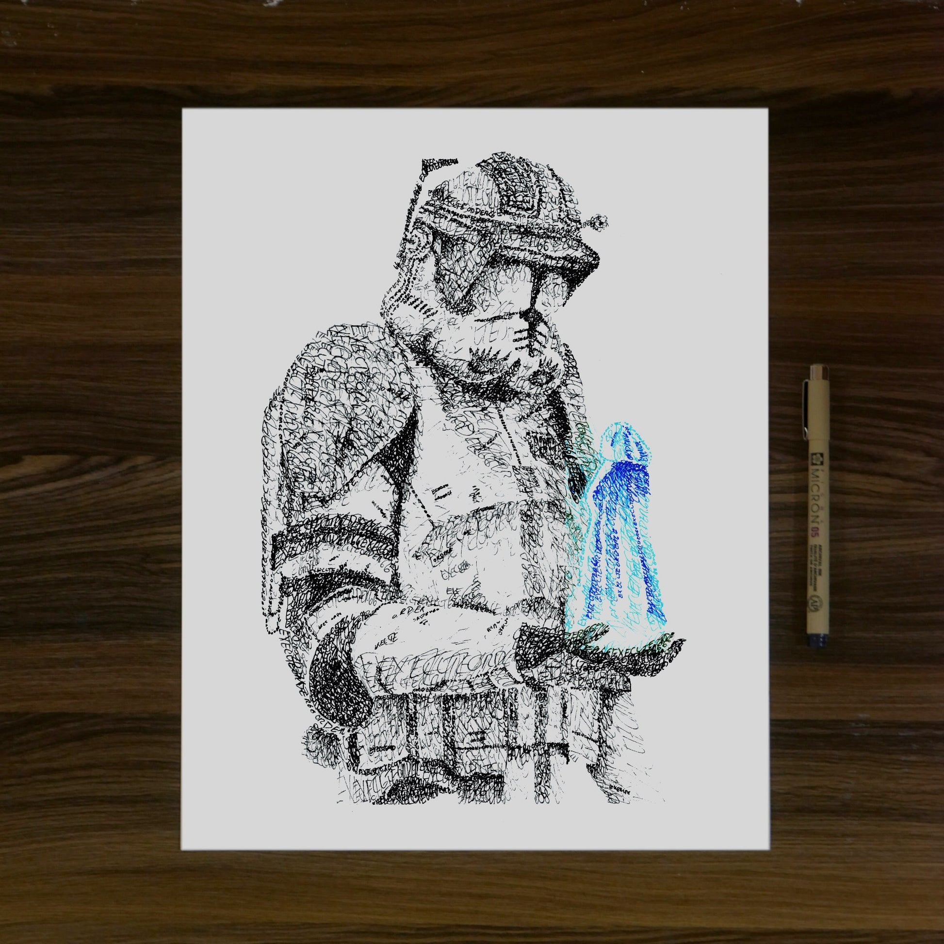 Order 66 Word Art Portrait Print