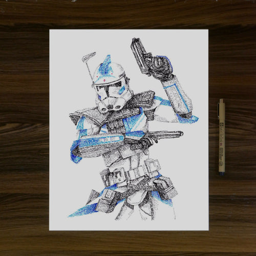 Arc Trooper Word Art Portrait Print