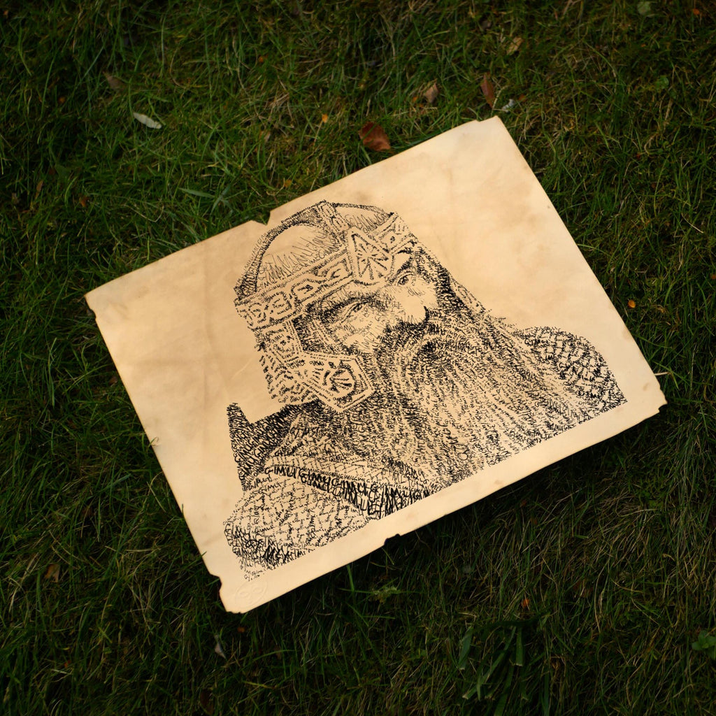 The Dwarf Word Art Portrait Print