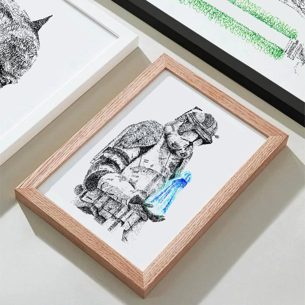 Custom Framed Poster (Matte Paper) - All Drawings Available