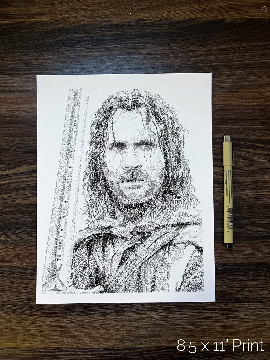 The Ranger Word Art Portrait Print
