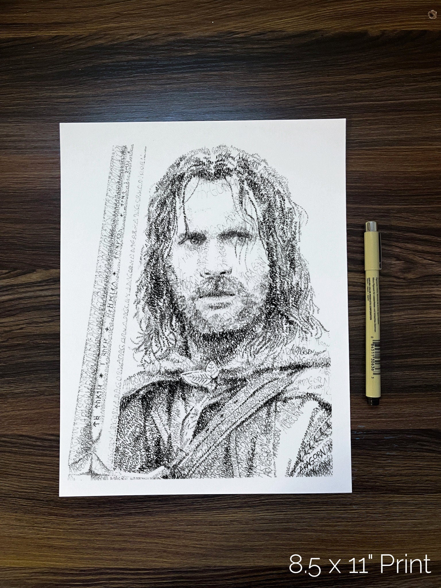 The Ranger Word Art Portrait Print