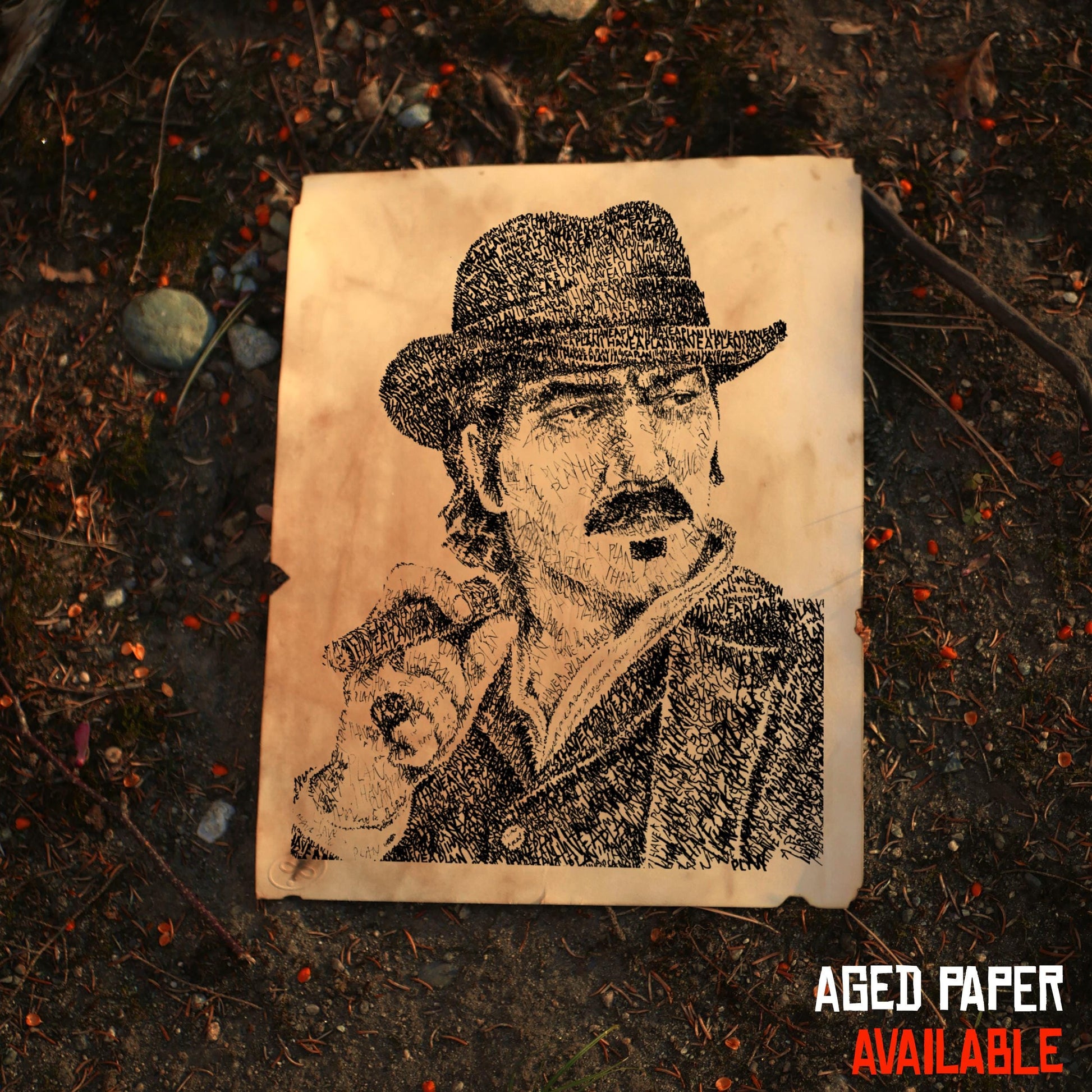 Red Dead Word Art Print Bundle (3 Prints + Free Micah Print)