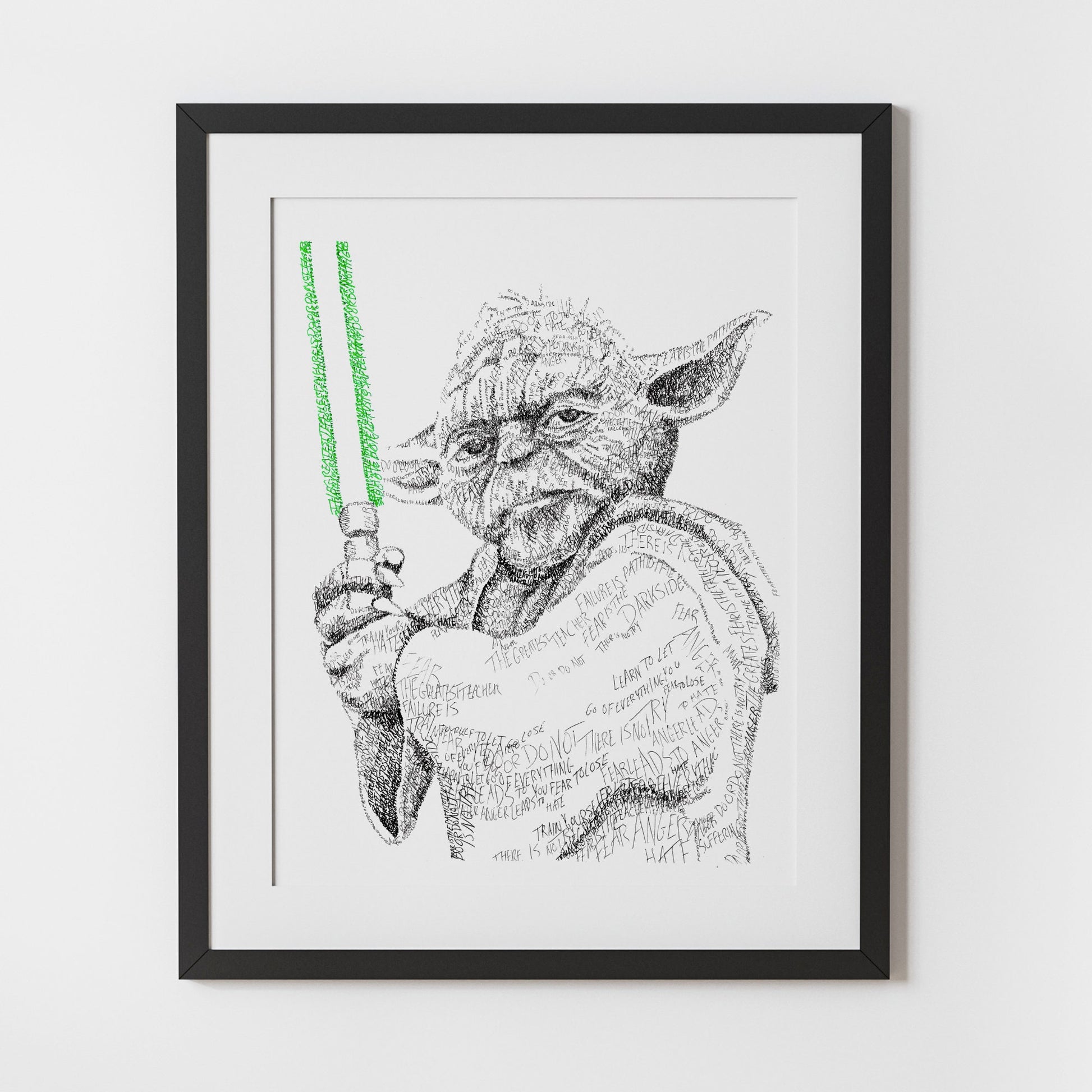 The Wise Master Word Art Portrait Print