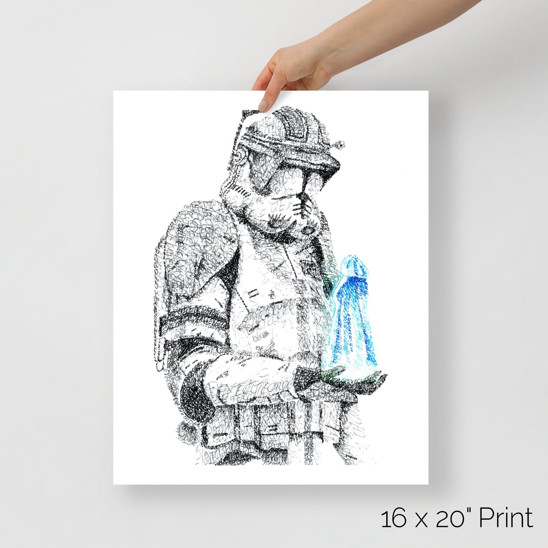 Order 66 Word Art Portrait Print