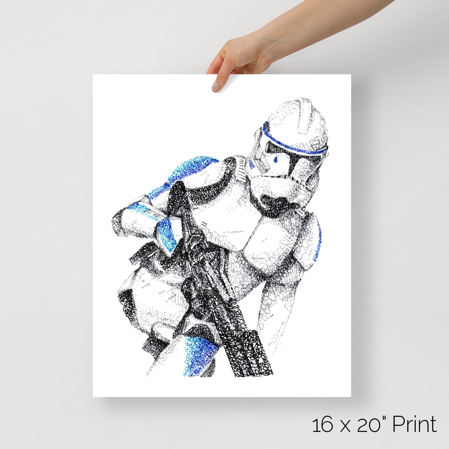 Good Soldiers Follow Orders Word Art Portrait Print
