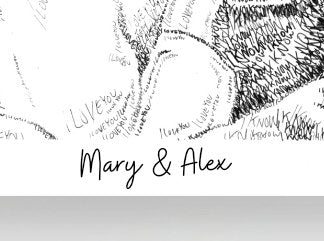 The Princess and Smuggler Word Art Portrait Print