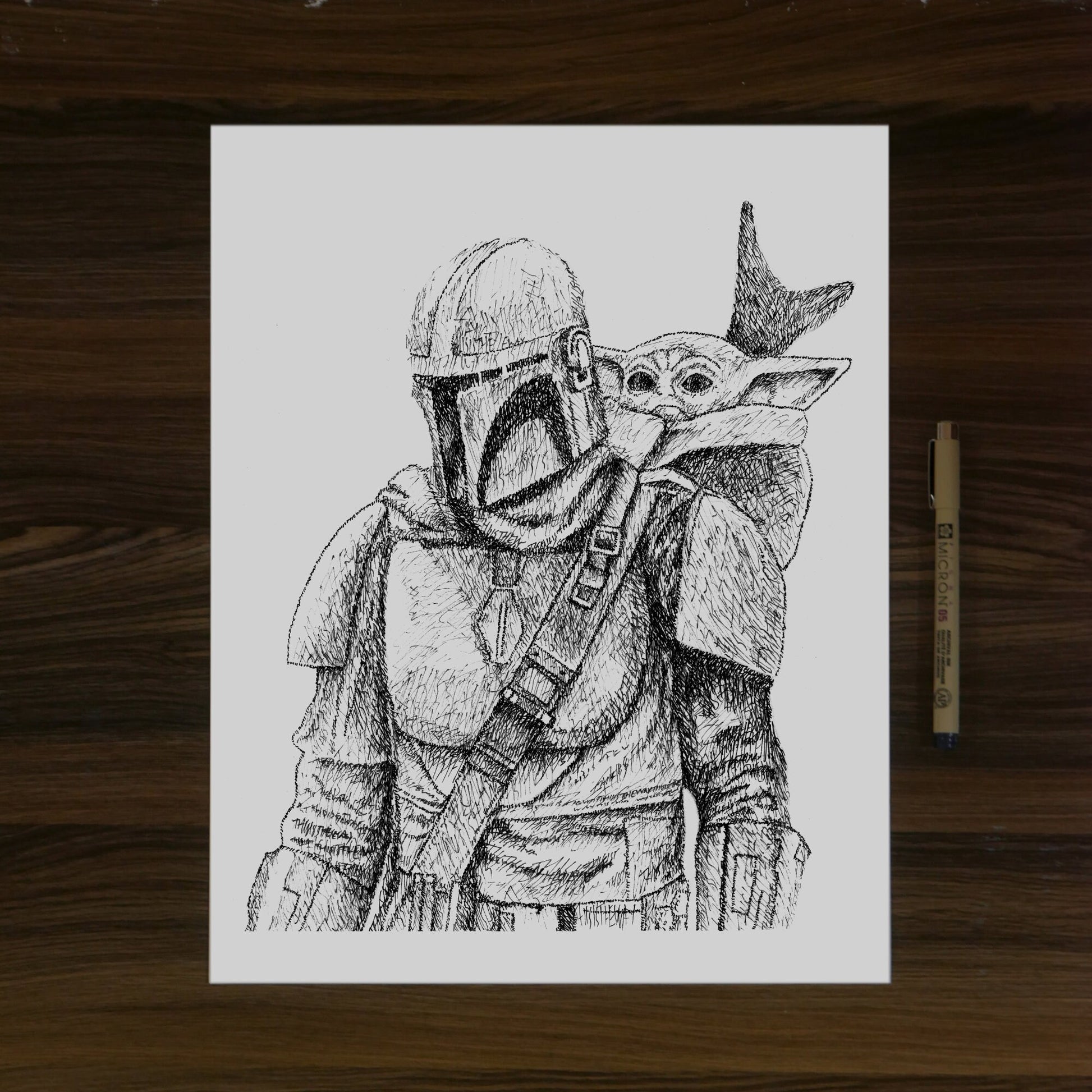 The Bounty Hunter Word Art Portrait Print