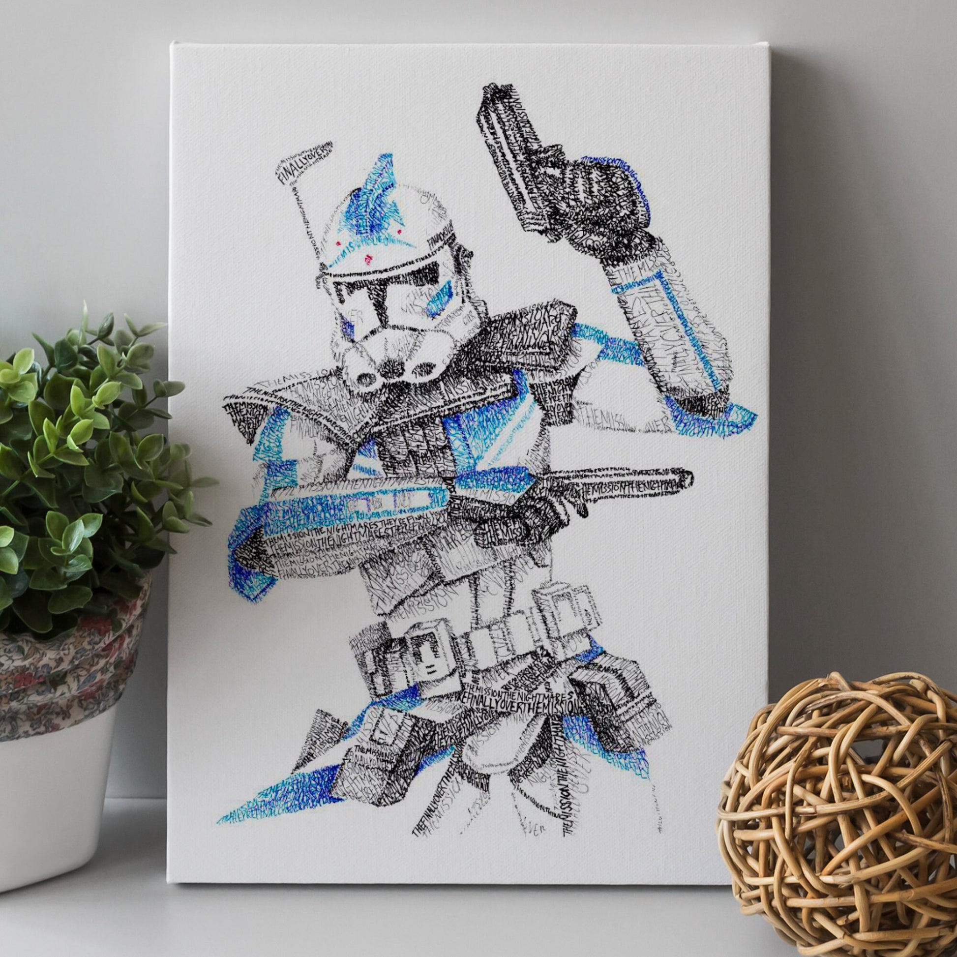 Custom Canvas Print - All Drawings Available