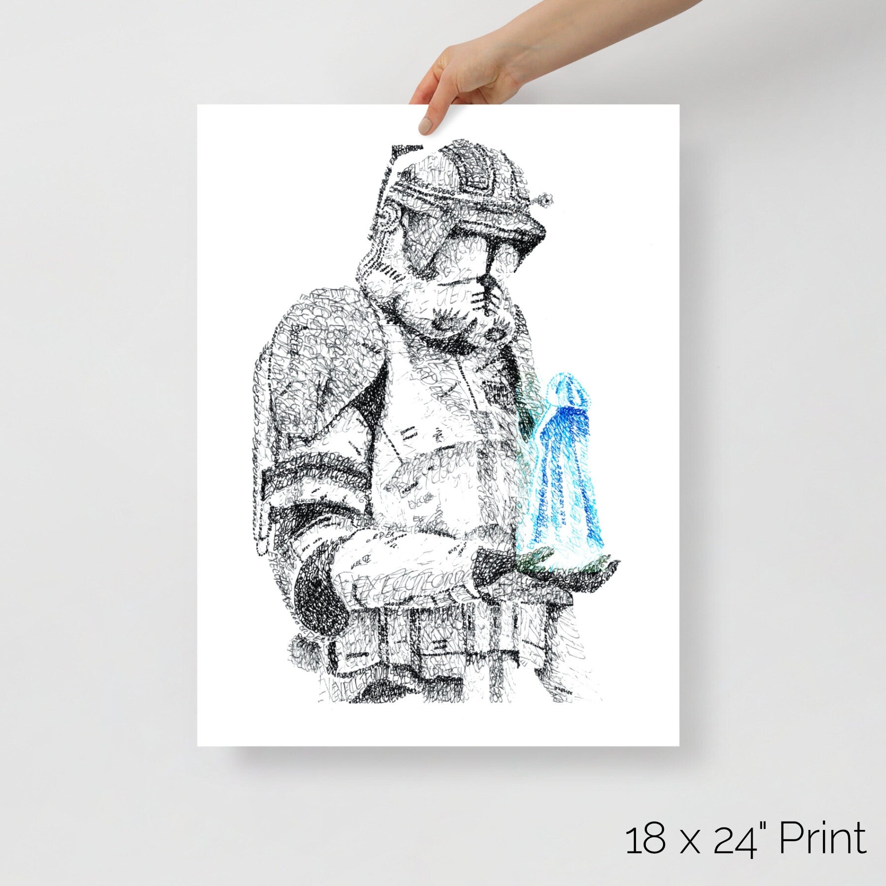 Order 66 Word Art Portrait Print