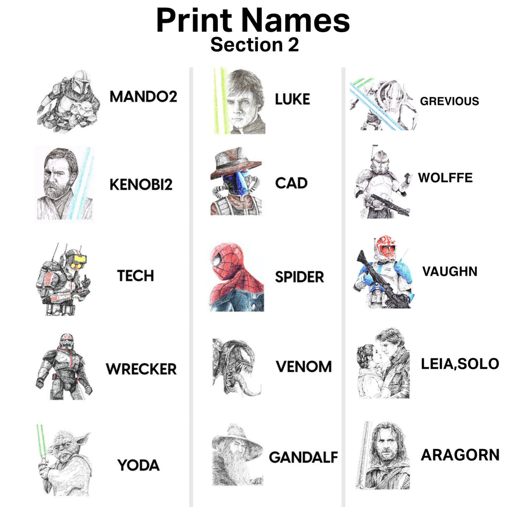 Custom Framed Poster (Matte Paper) - All Drawings Available