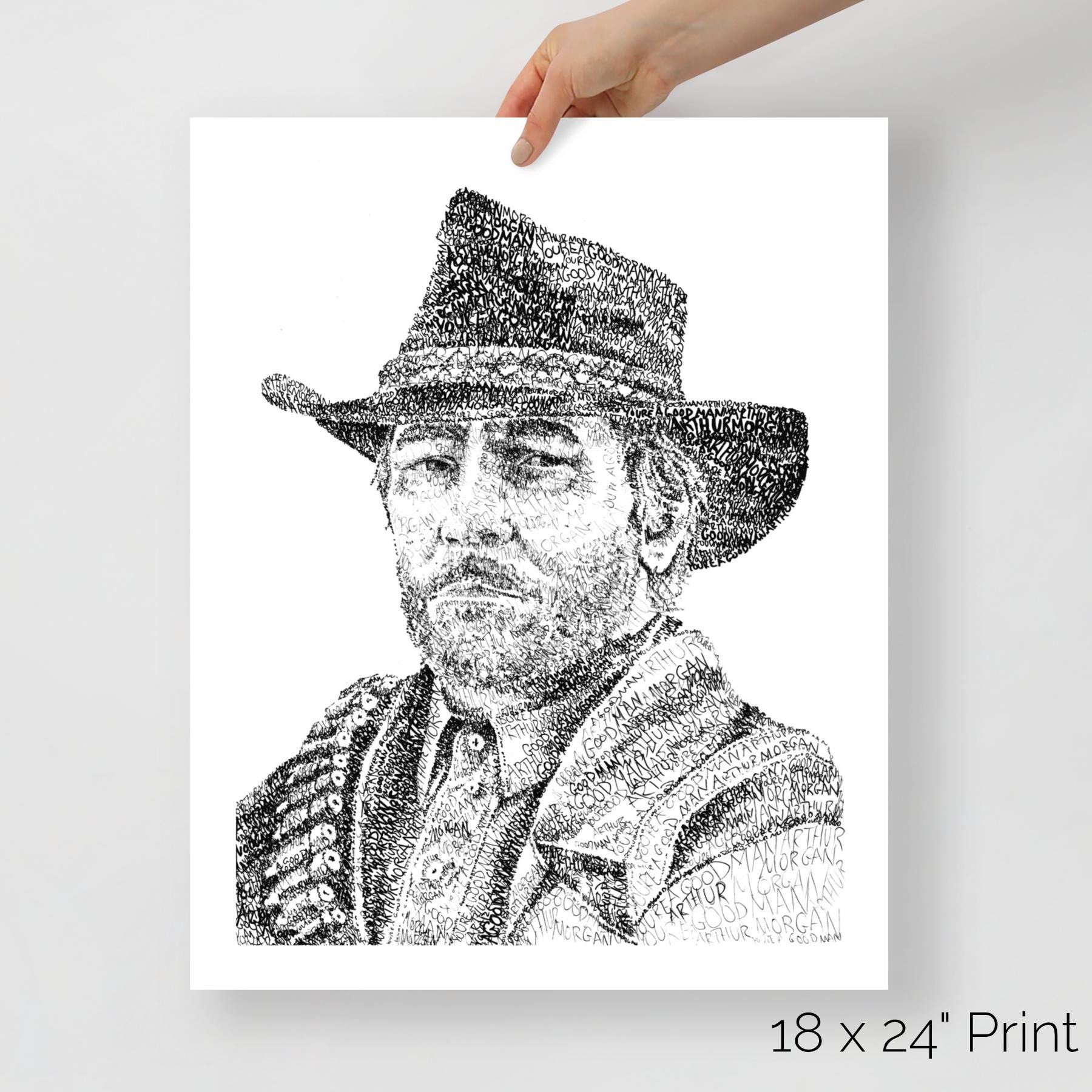You're a Good Man, Arthur Word Art Portrait Print