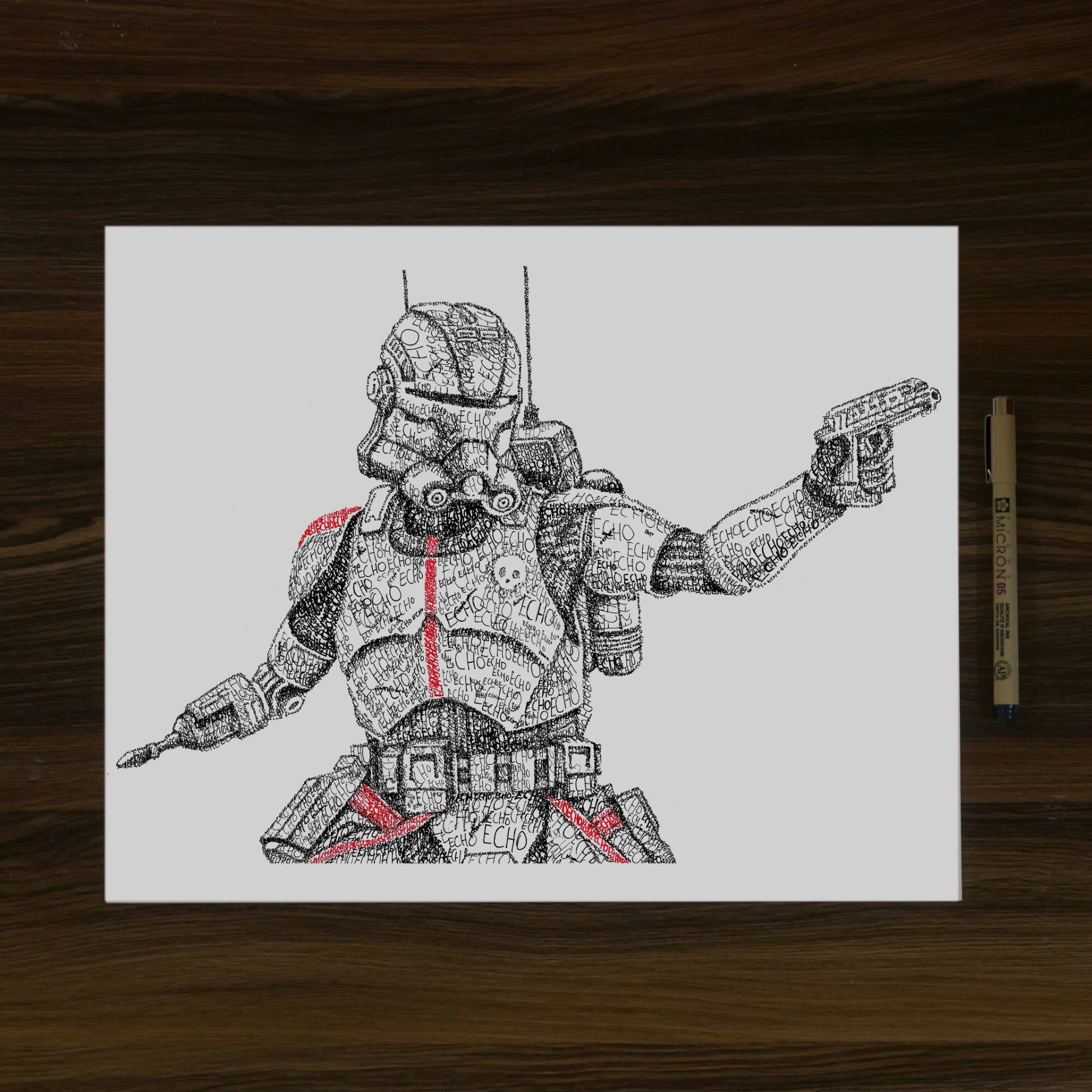 Clone Force Word Art Portrait Prints + FREE 99 Print