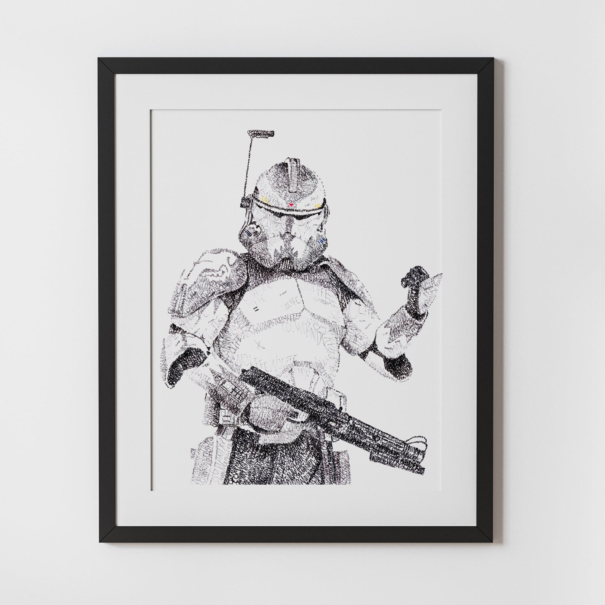 The Wolffe Word Art Portrait Print