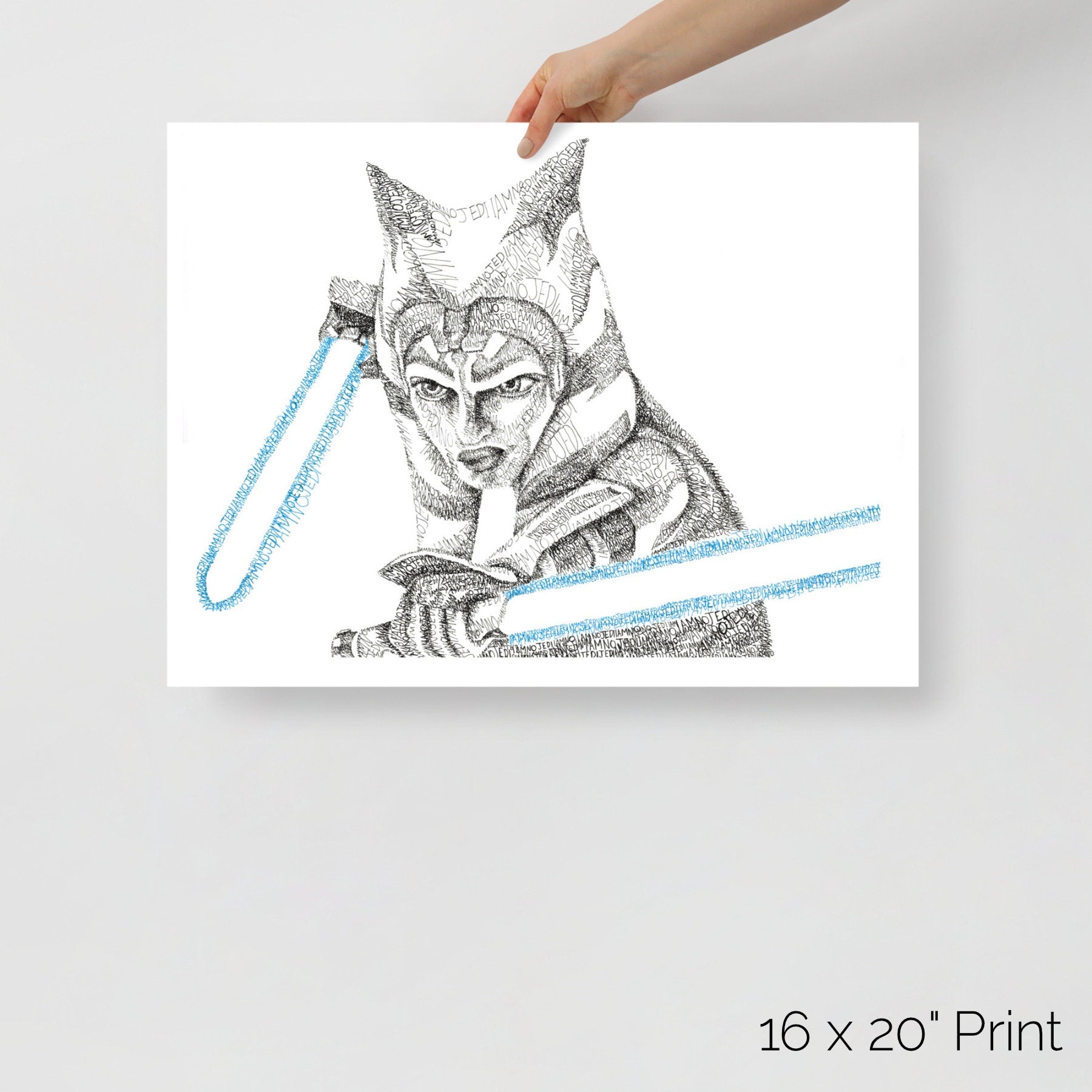 Fulcrum Word Art Portrait Print
