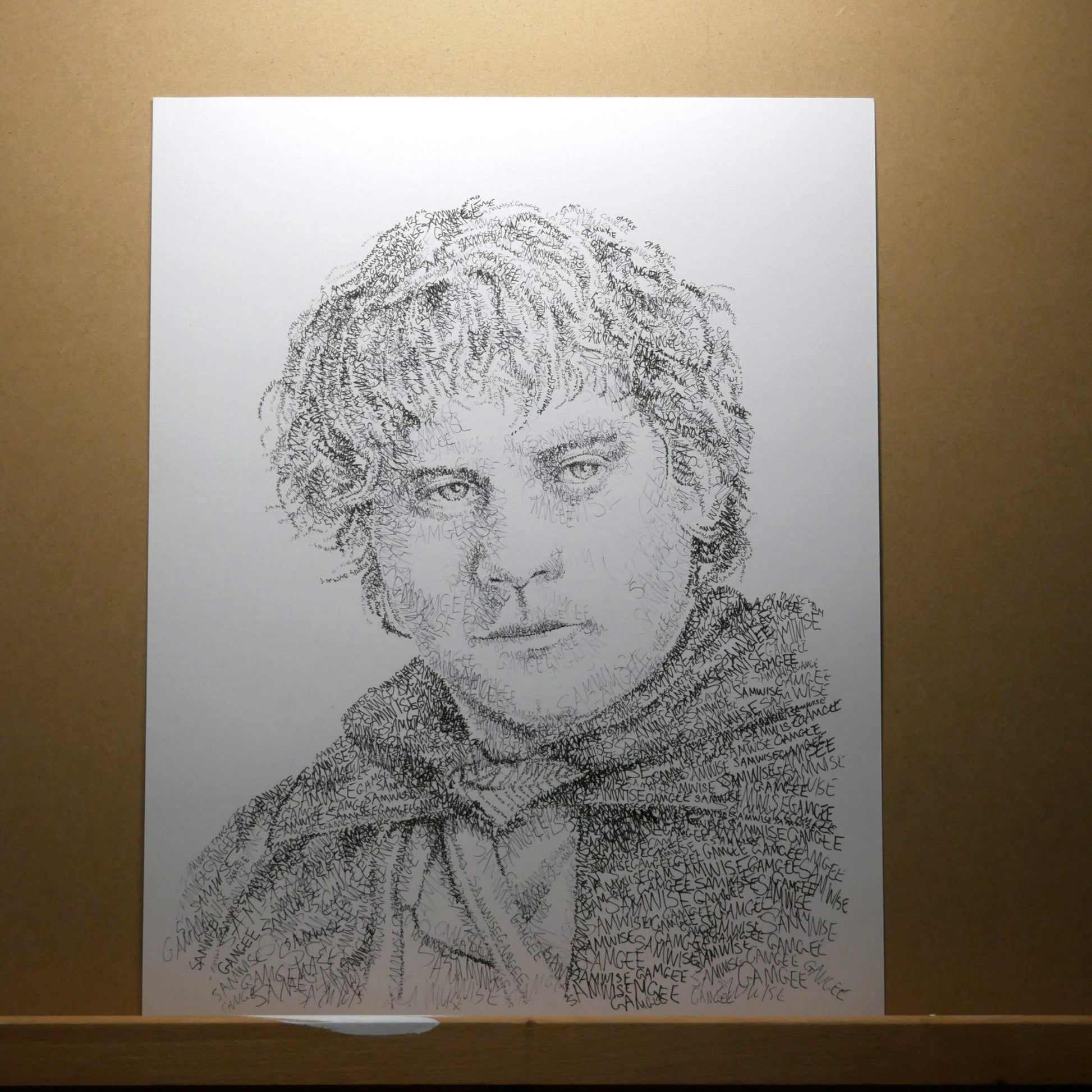Sam Word Art Portrait Print