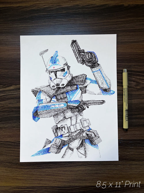 Arc Trooper Word Art Portrait Print