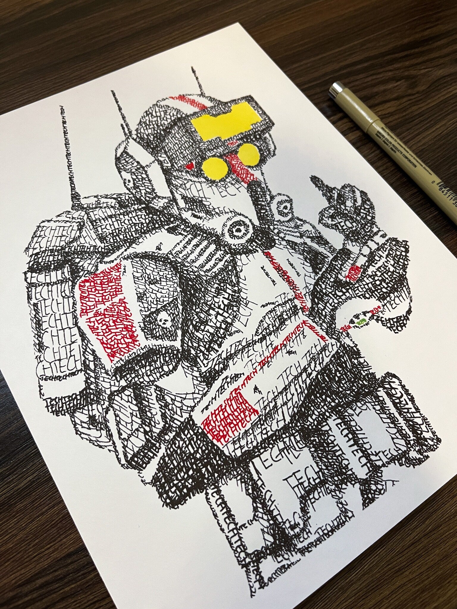Tech Word Art Portrait Print | Clone Trooper Art