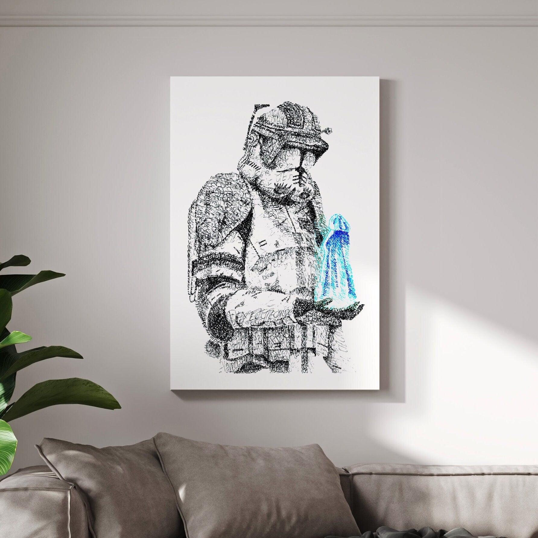 Custom Canvas Print - All Drawings Available