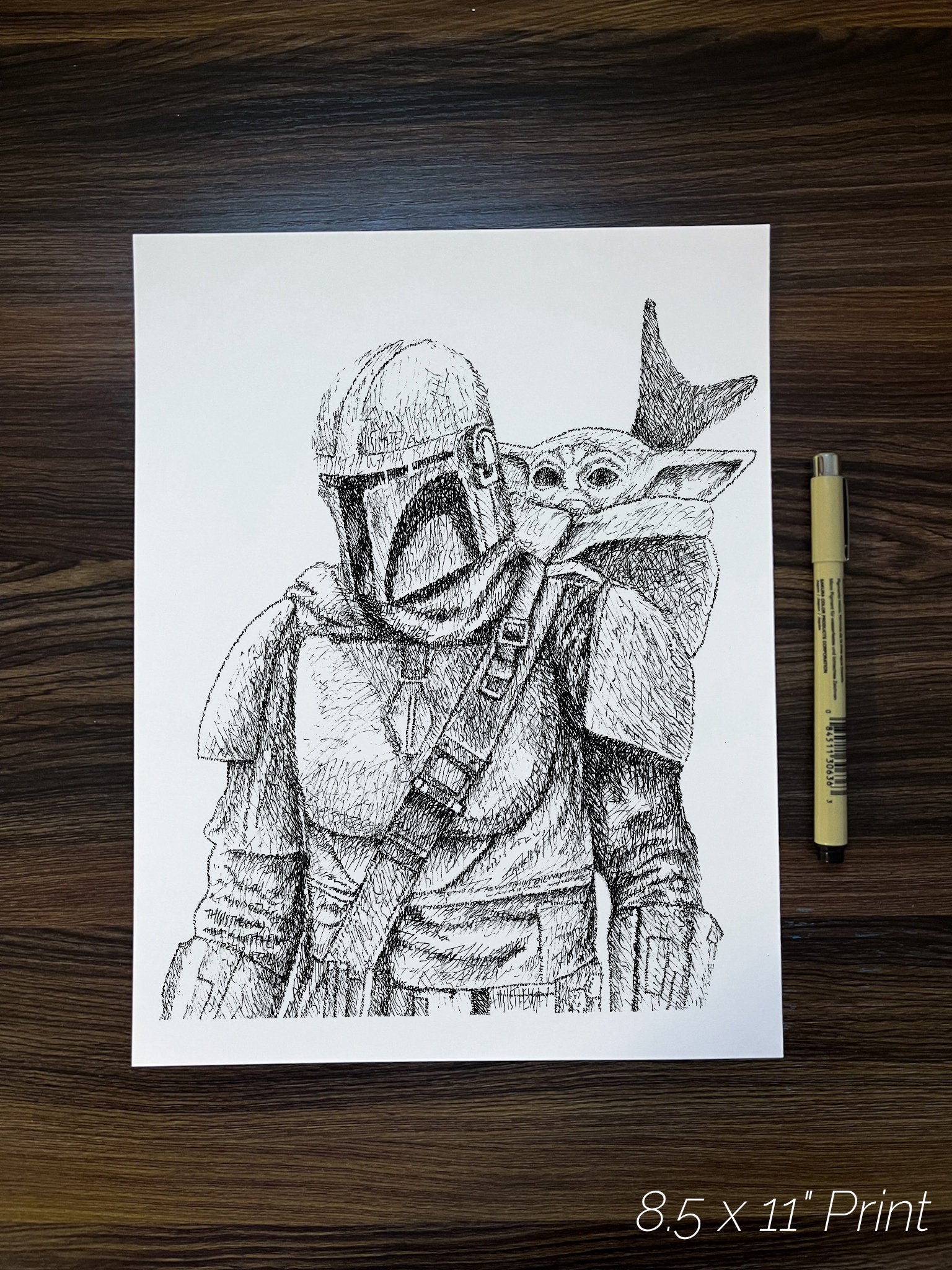 The Bounty Hunter Word Art Portrait Print