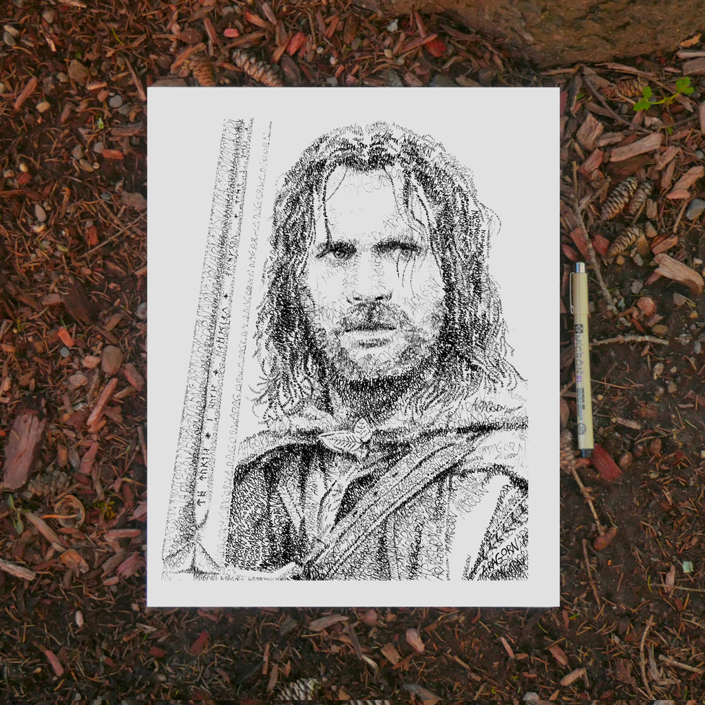 The Ranger Word Art Portrait Print