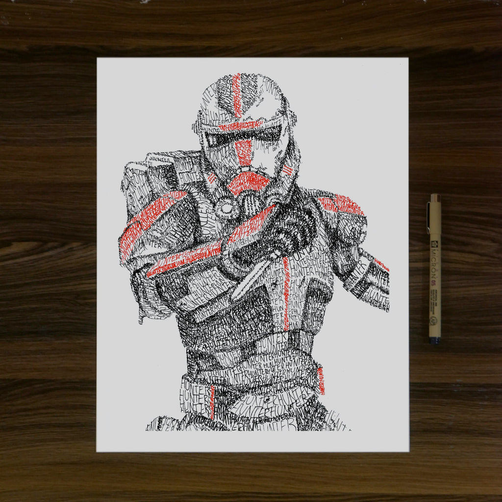 Clone Force Word Art Portrait Prints + FREE 99 Print