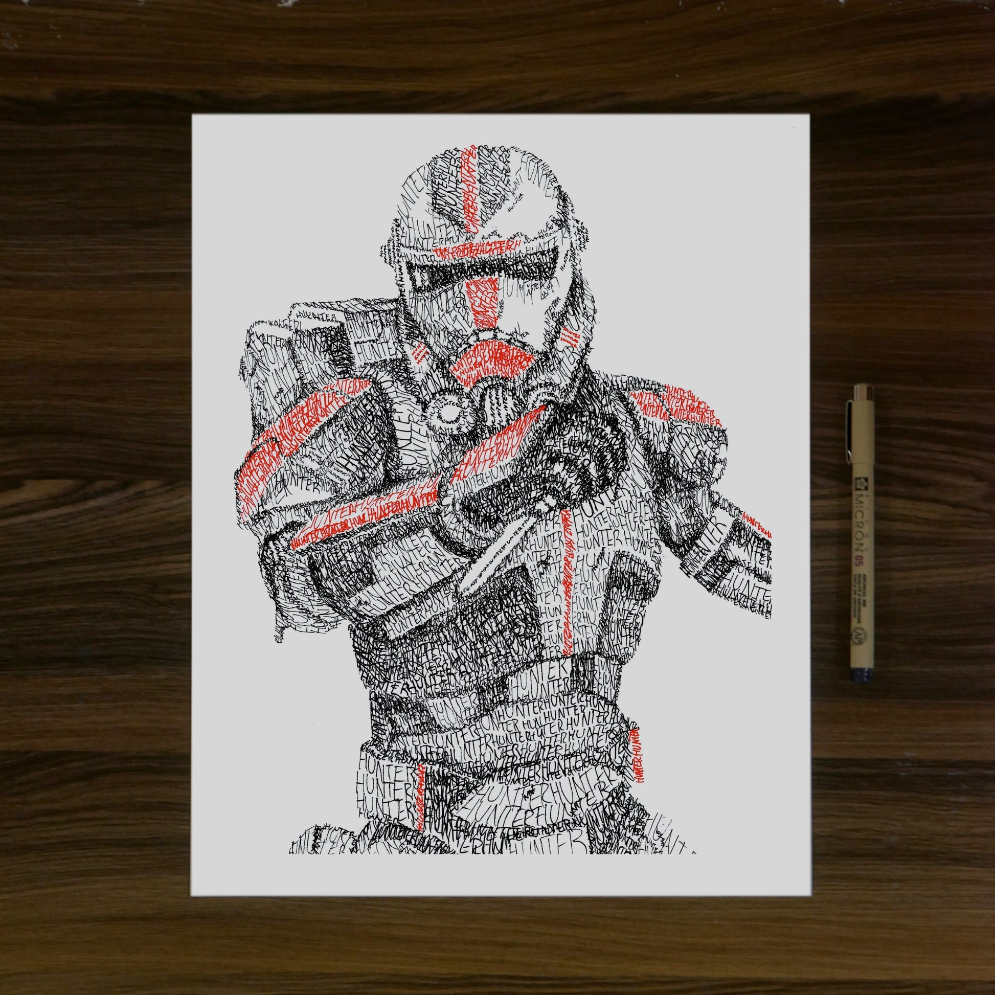 Clone Force Word Art Portrait Prints + FREE 99 Print