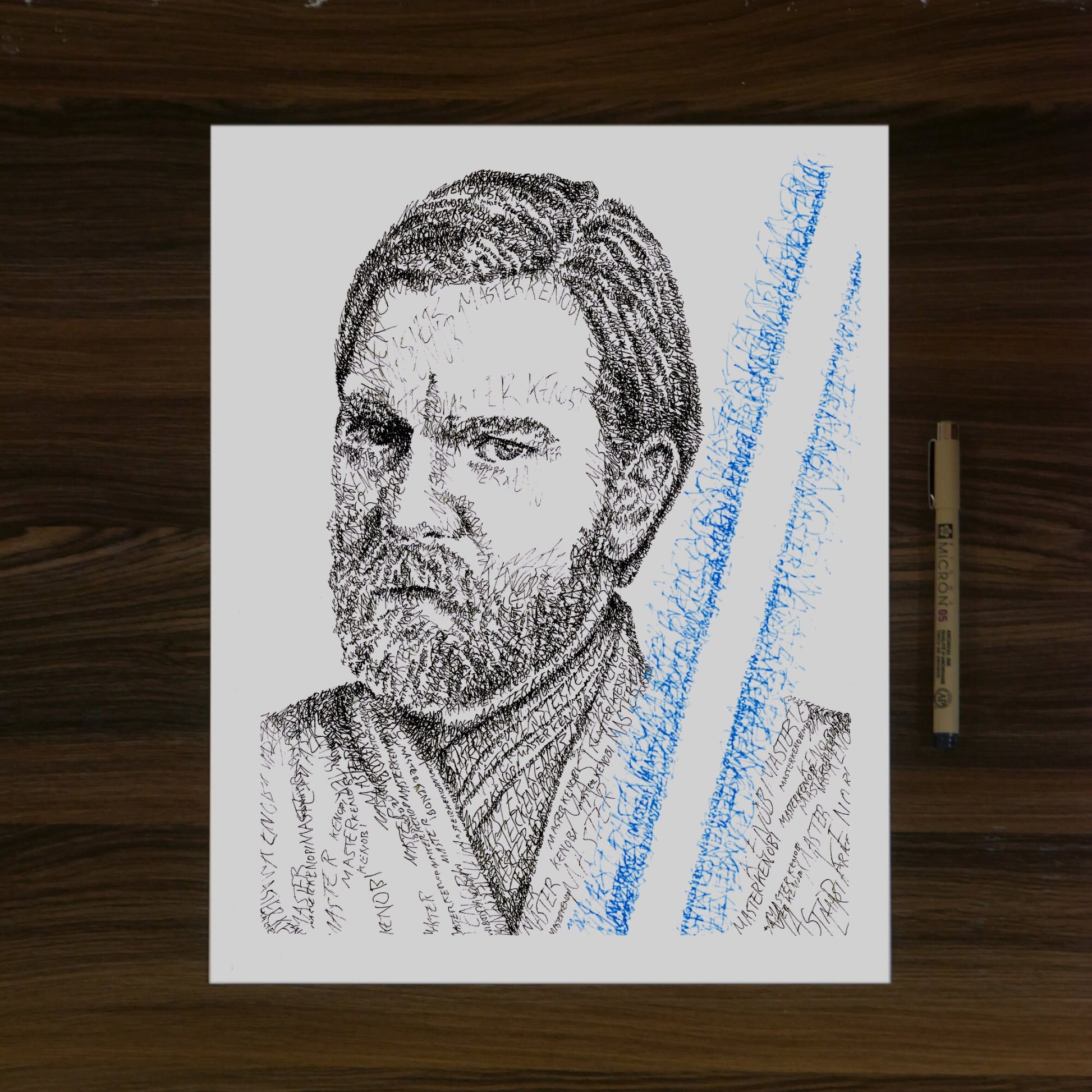 The Master Word Art Portrait Print