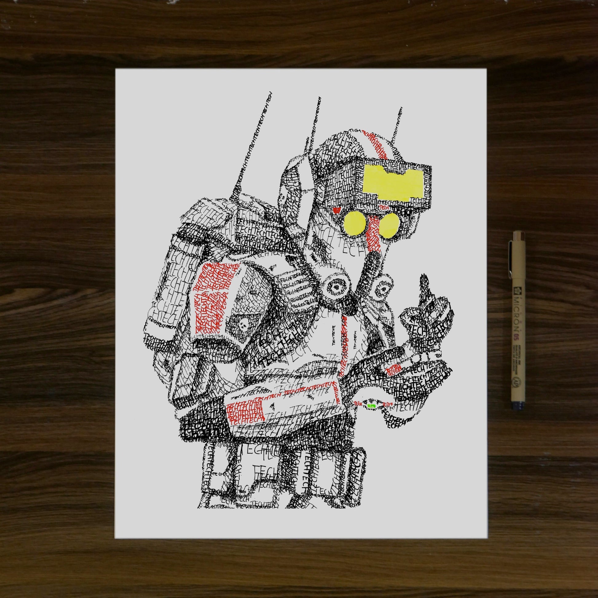 Clone Force Word Art Portrait Prints + FREE 99 Print