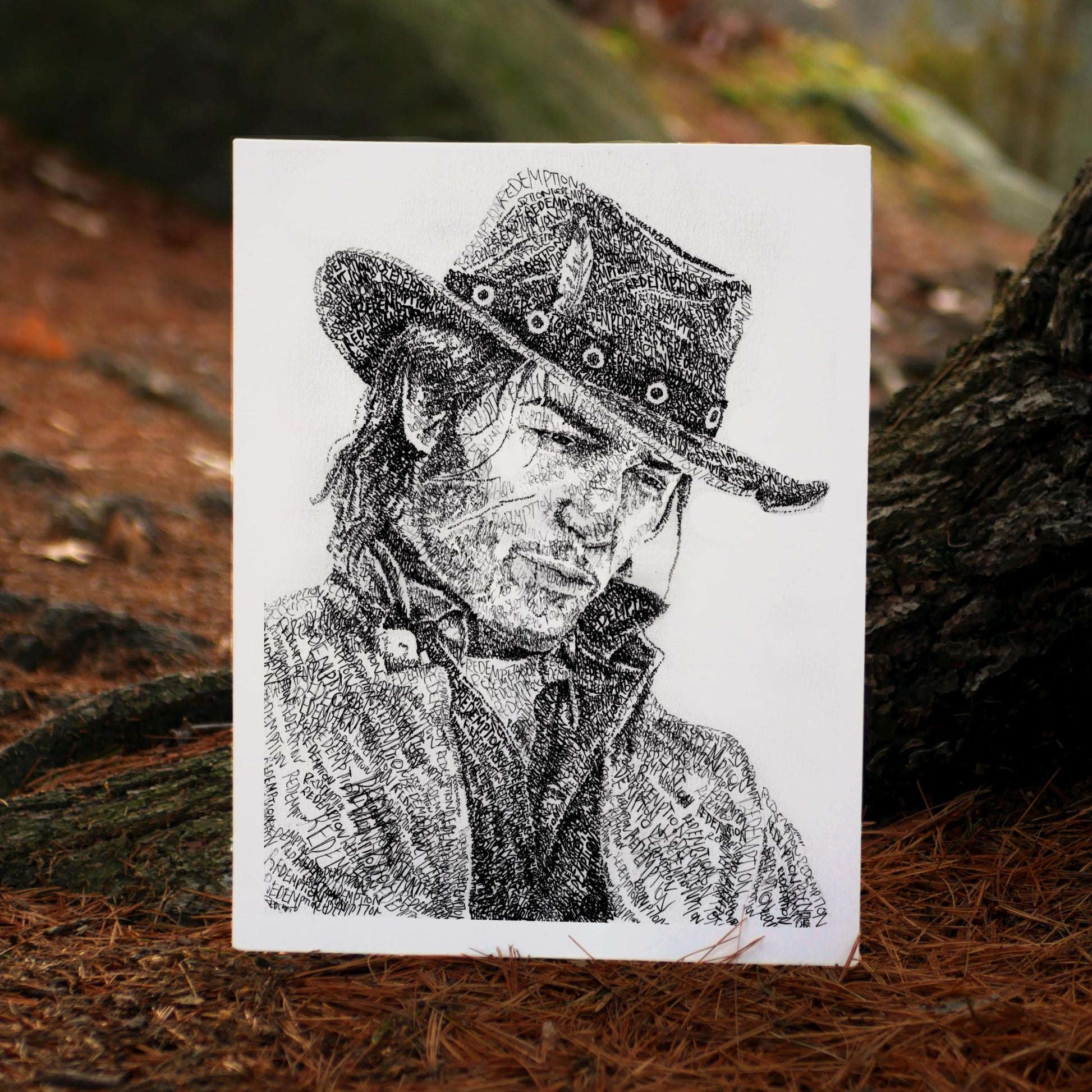 Redemption Word Art Portrait Print