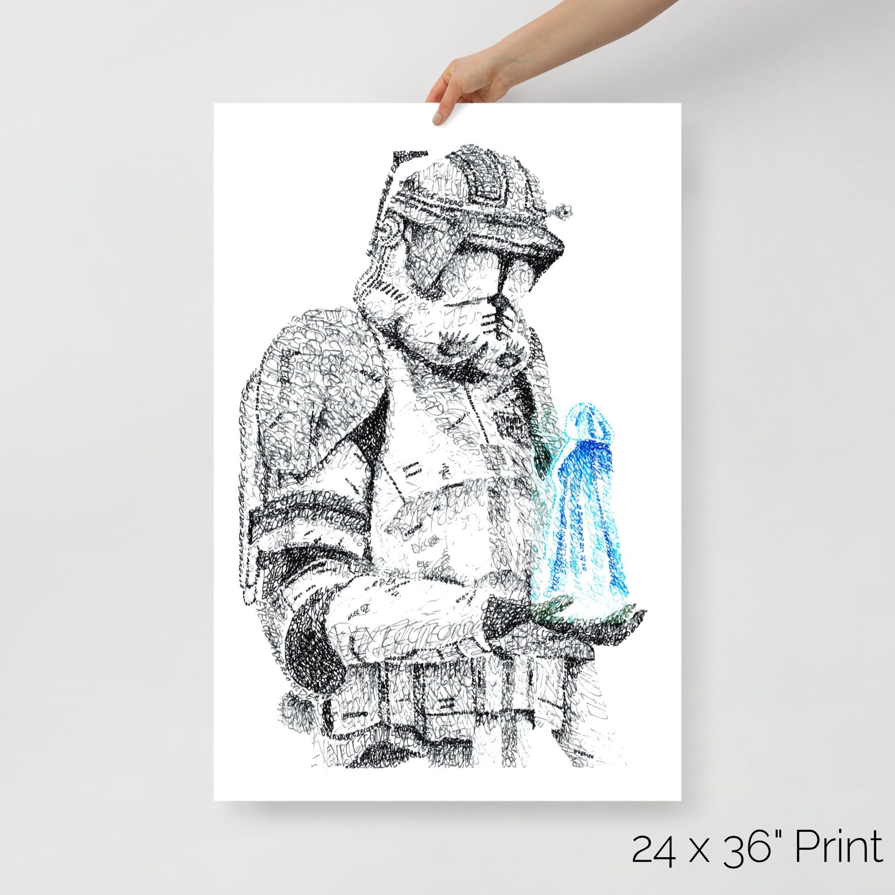 Order 66 Word Art Portrait Print