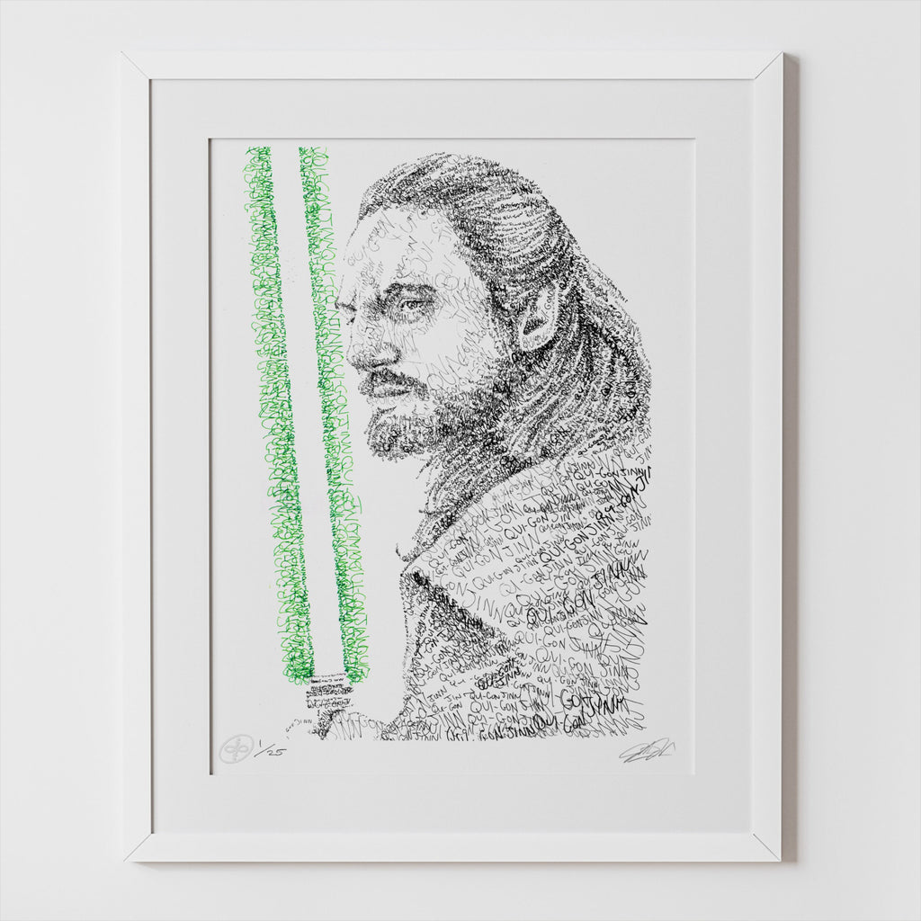 Jinn Word Art Portrait Print