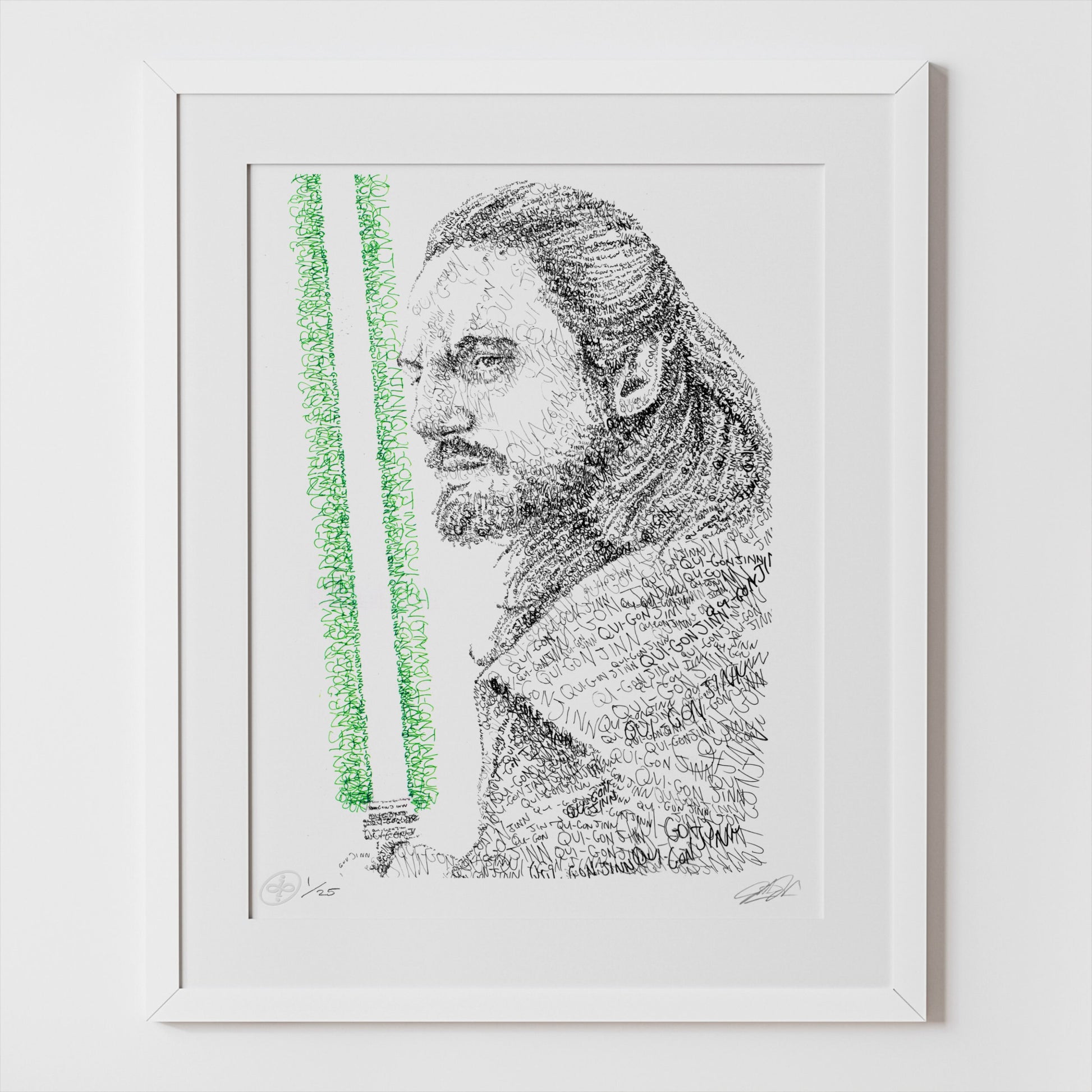 Jinn Word Art Portrait Print