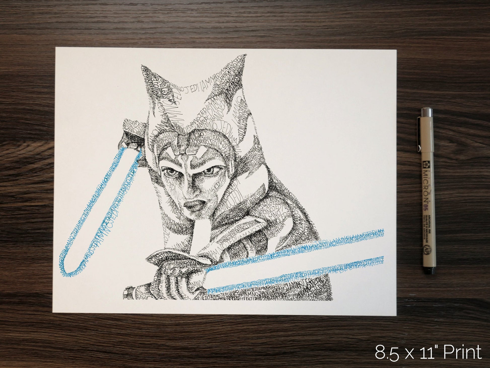Fulcrum Word Art Portrait Print
