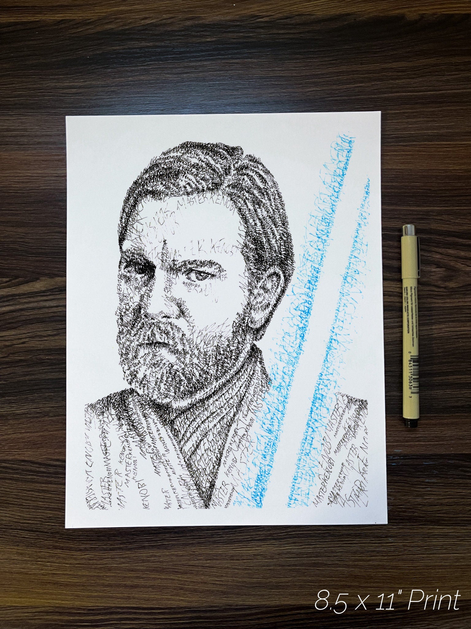 The Master Word Art Portrait Print