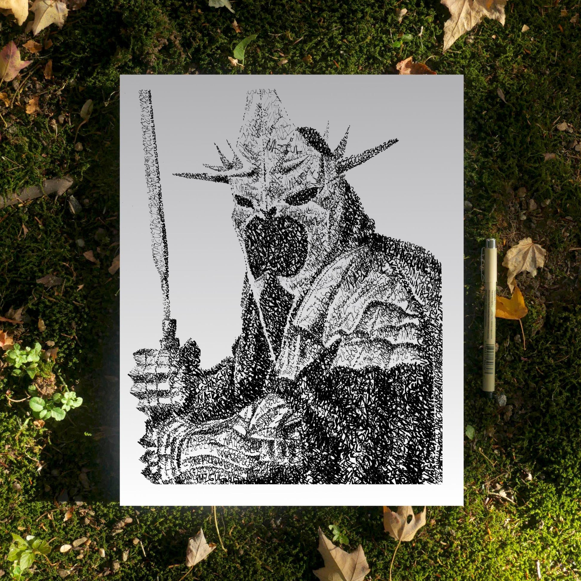 The Witch King Word Art Portrait Print