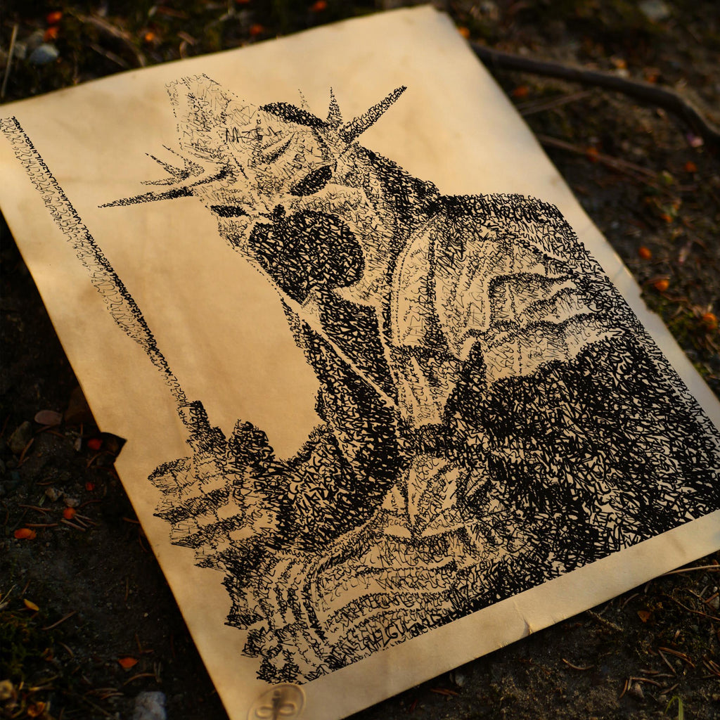 The Witch King Word Art Portrait Print