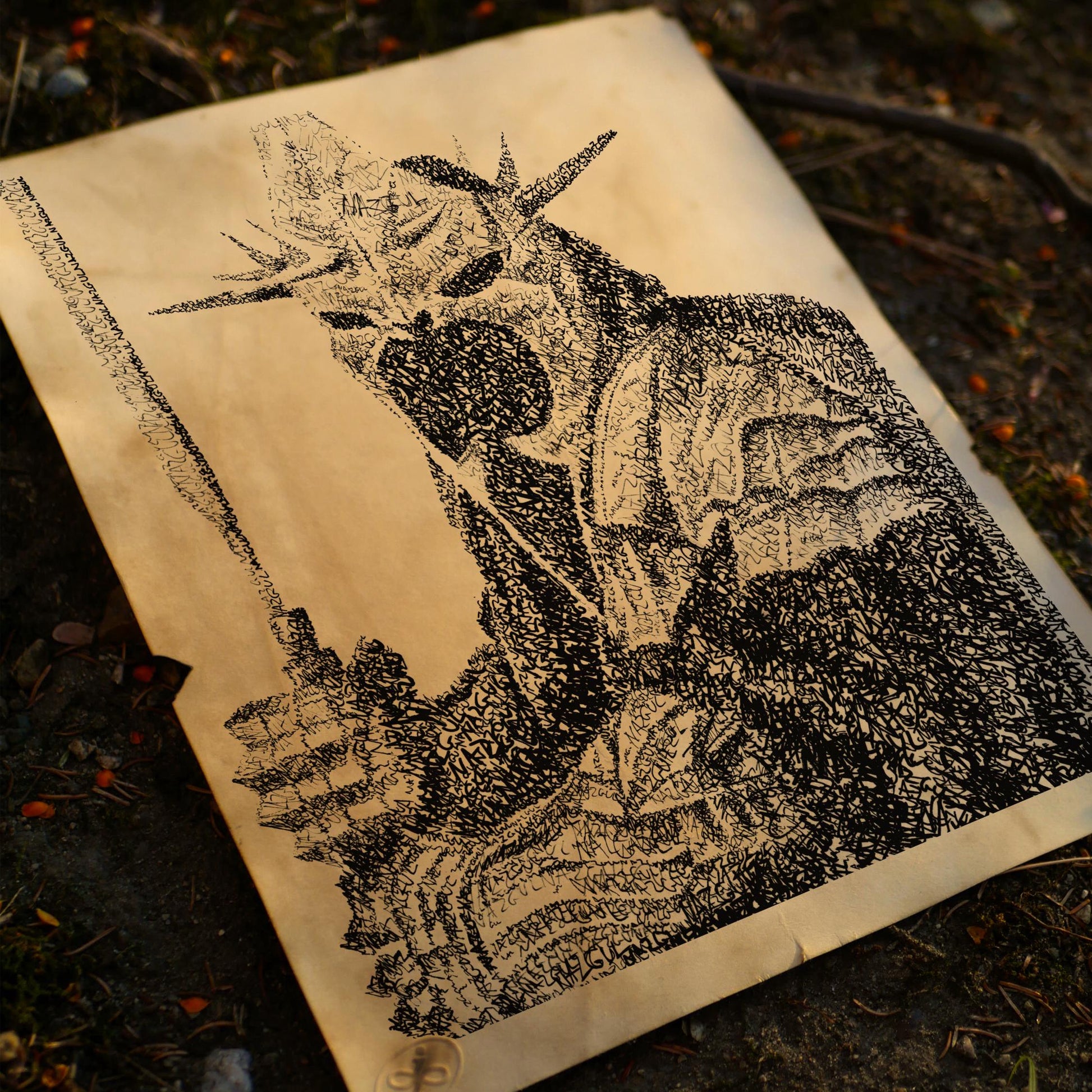 The Witch King Word Art Portrait Print