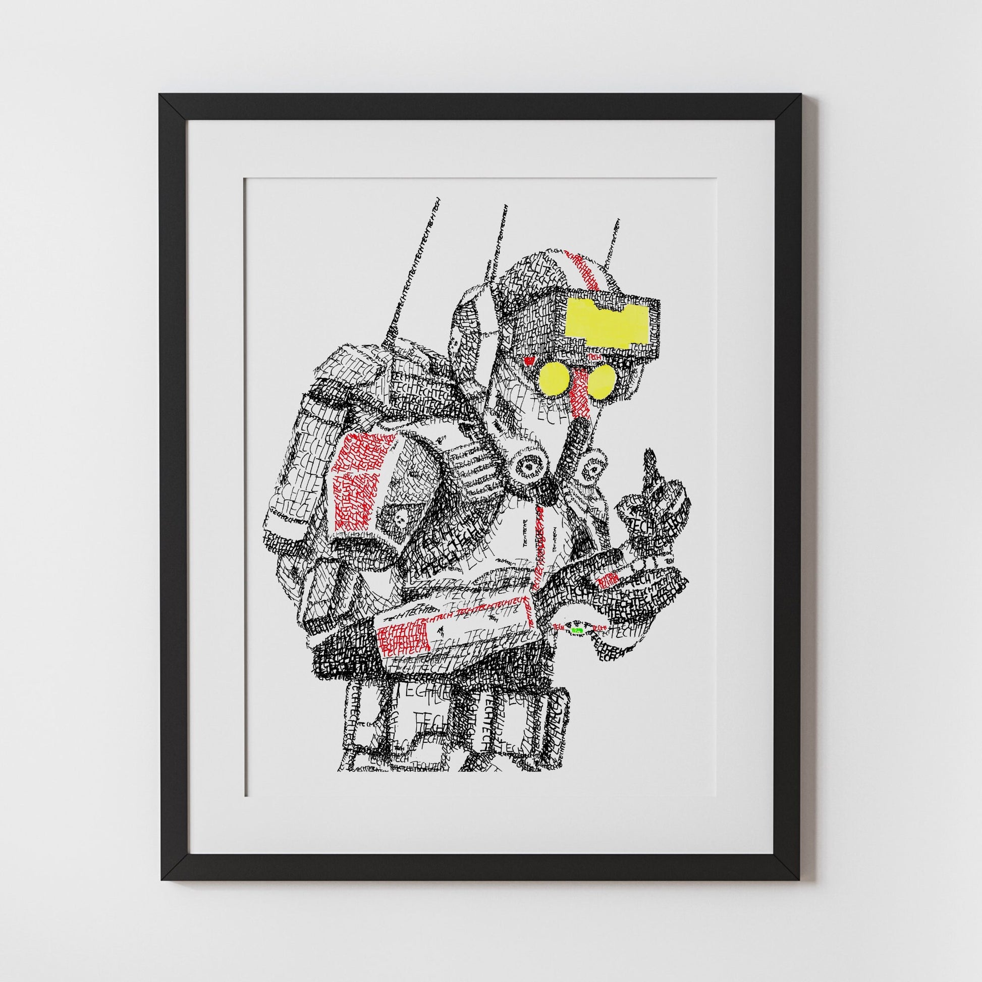 Tech Word Art Portrait Print | Clone Trooper Art