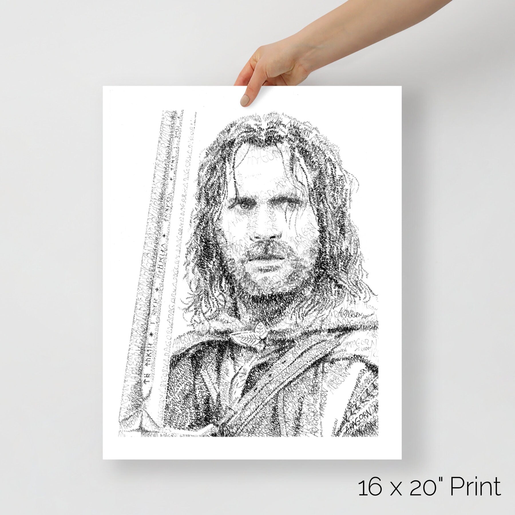 The Ranger Word Art Portrait Print