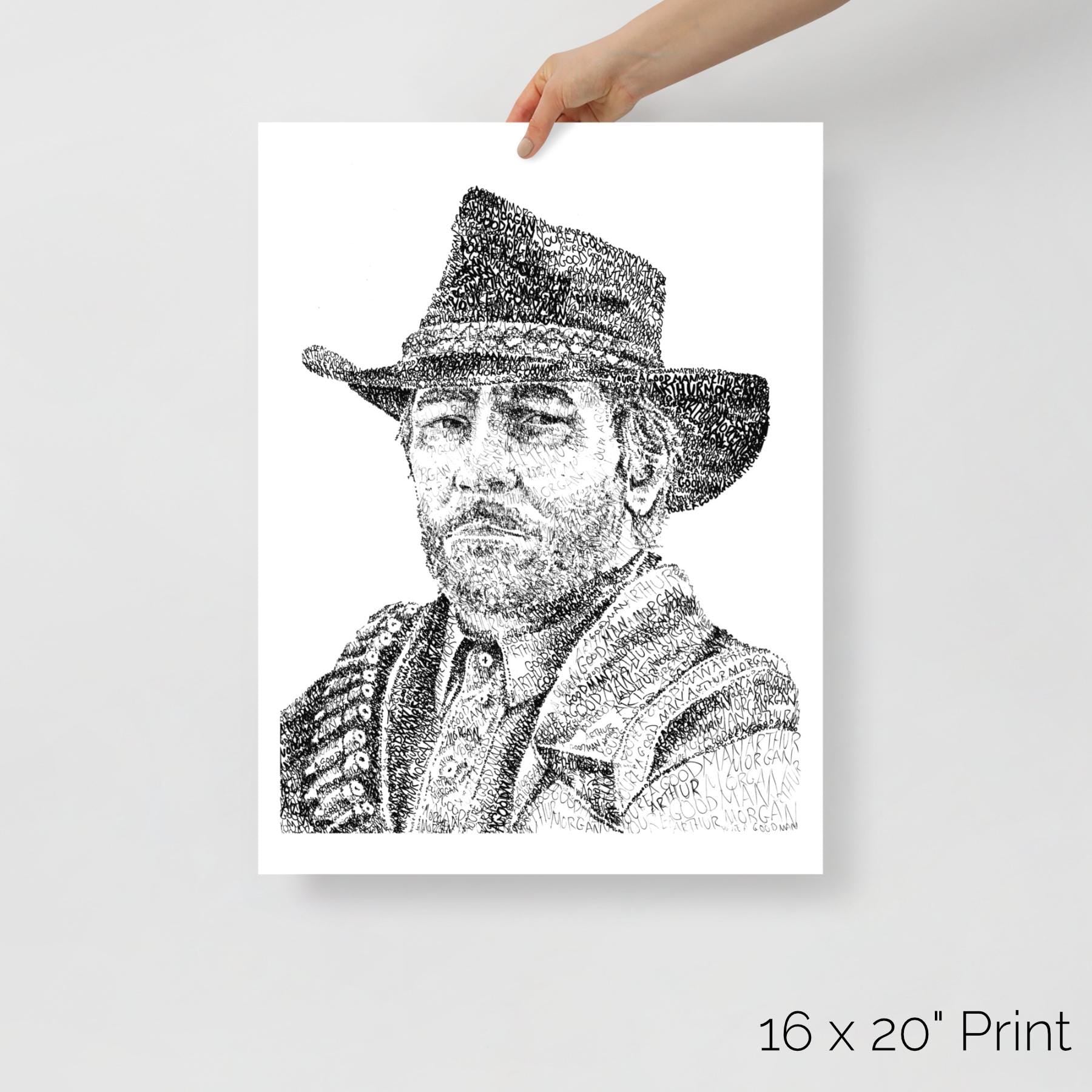 You're a Good Man, Arthur Word Art Portrait Print