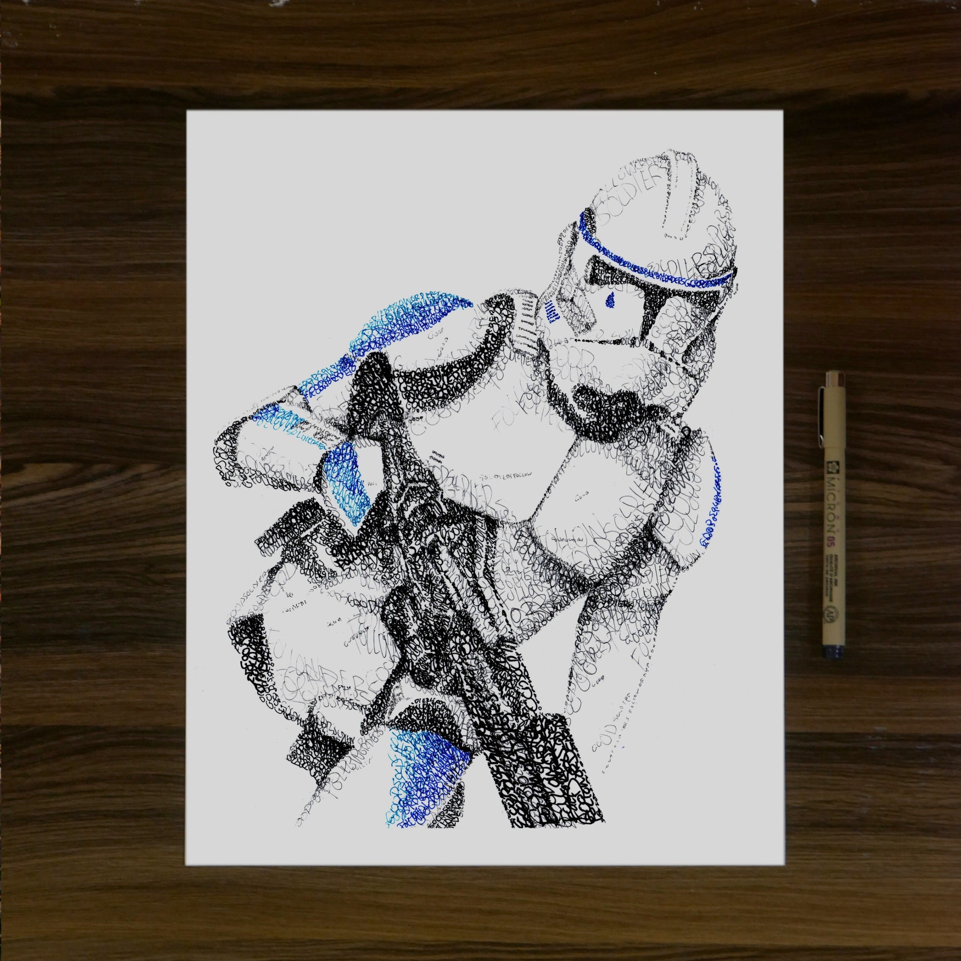 Good Soldiers Follow Orders Word Art Portrait Print