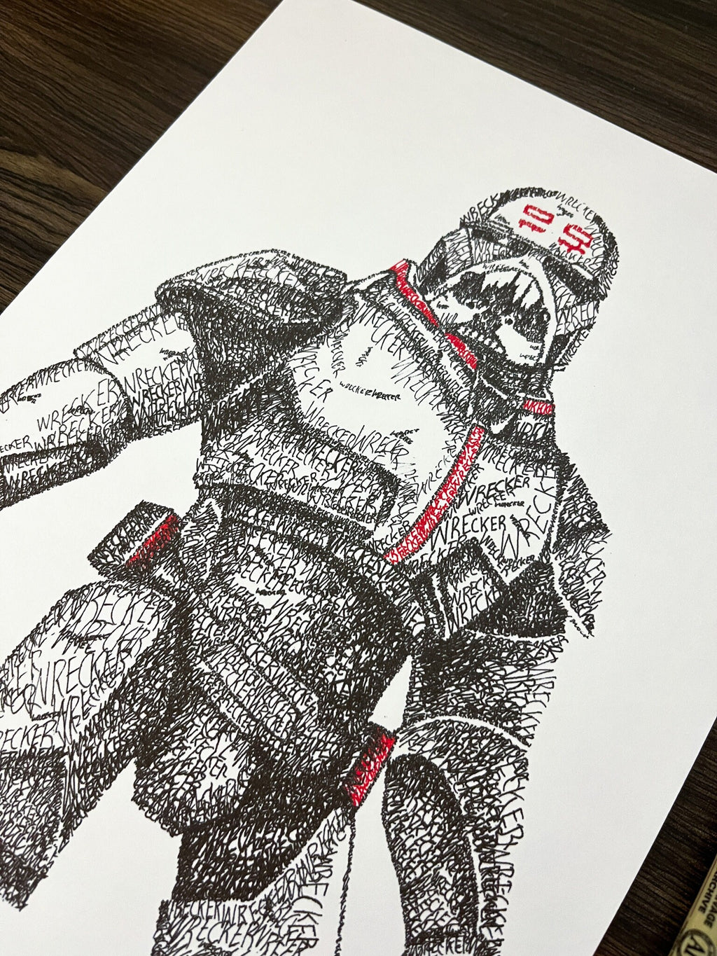 Wrecker Word Art Portrait Print | Clone Art