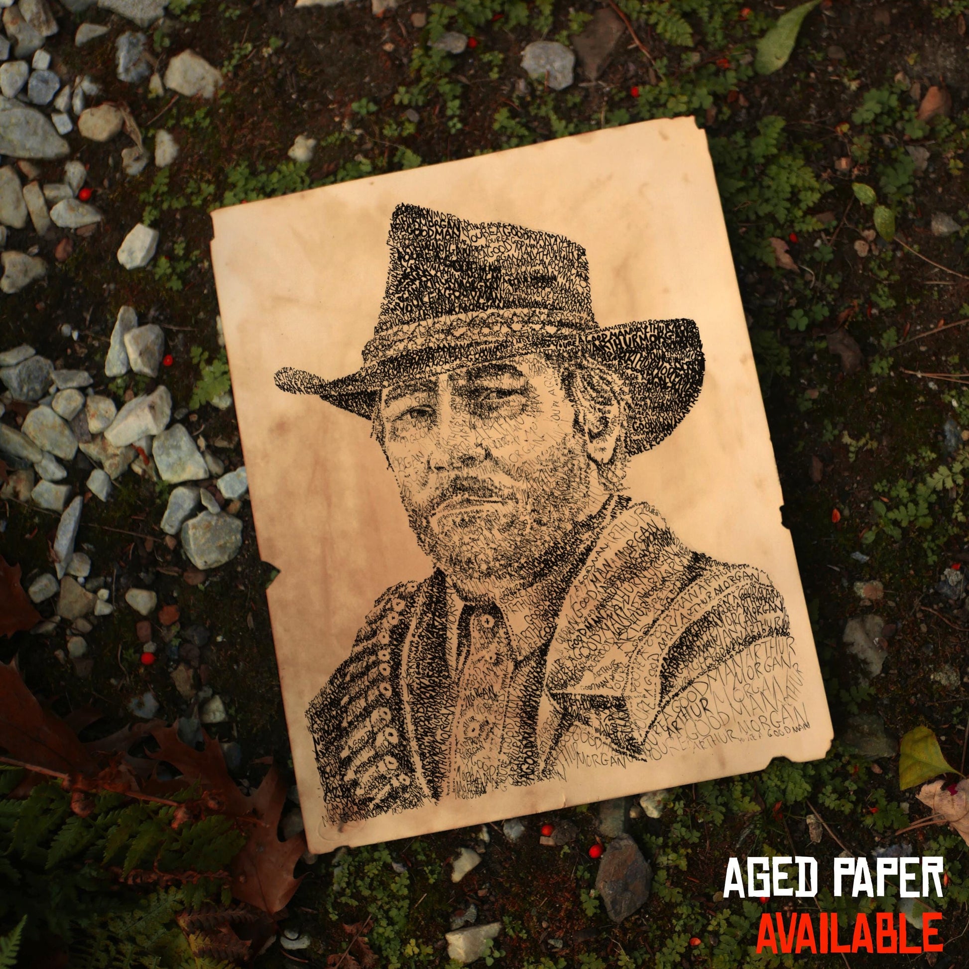 Red Dead Word Art Print Bundle (3 Prints + Free Micah Print)
