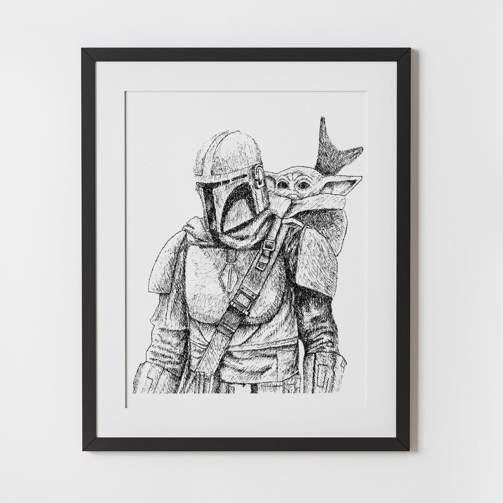 The Bounty Hunter Word Art Portrait Print
