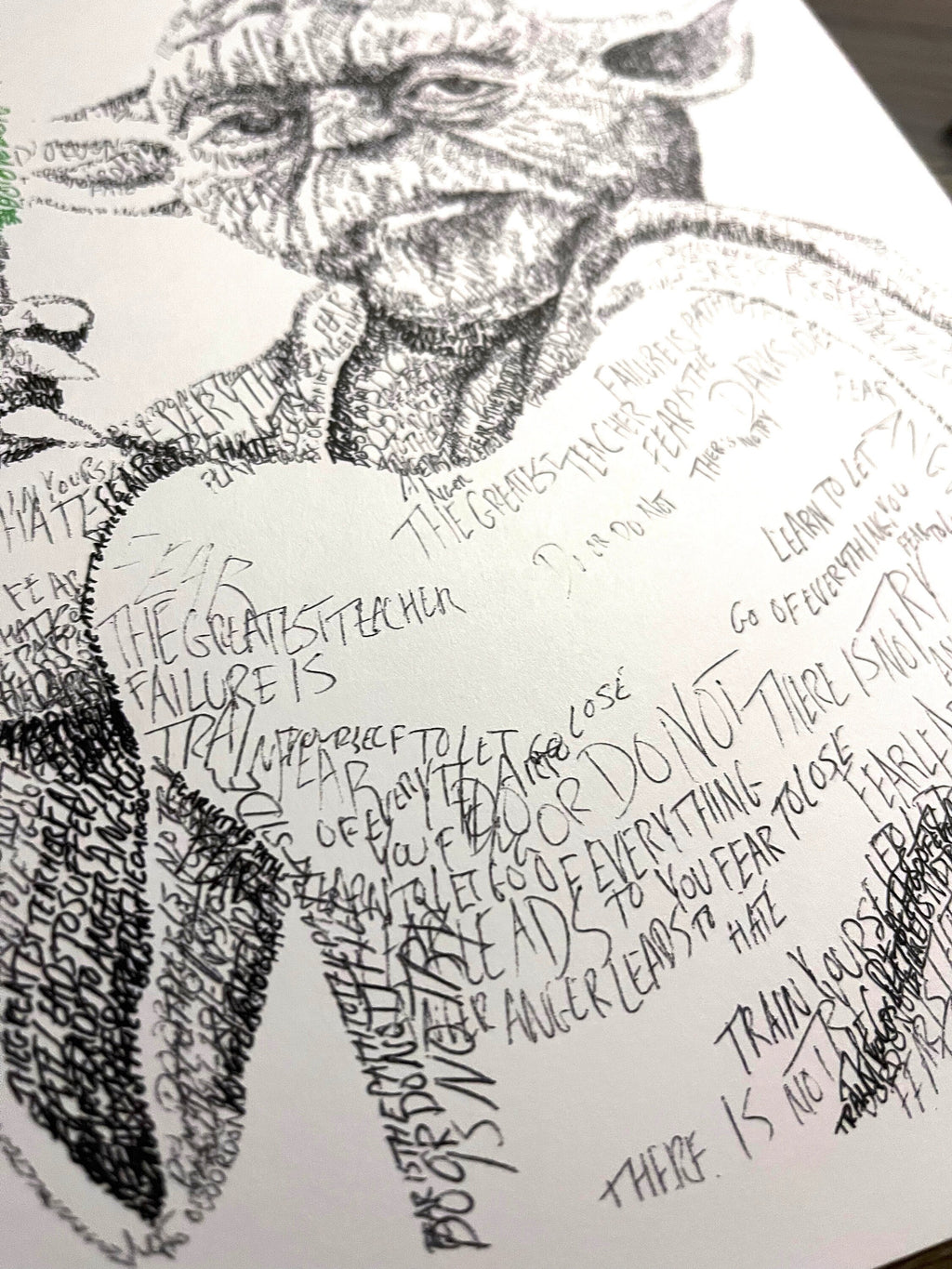 The Wise Master Word Art Portrait Print