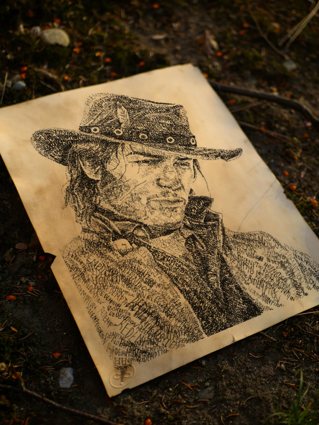 Redemption Word Art Portrait Print