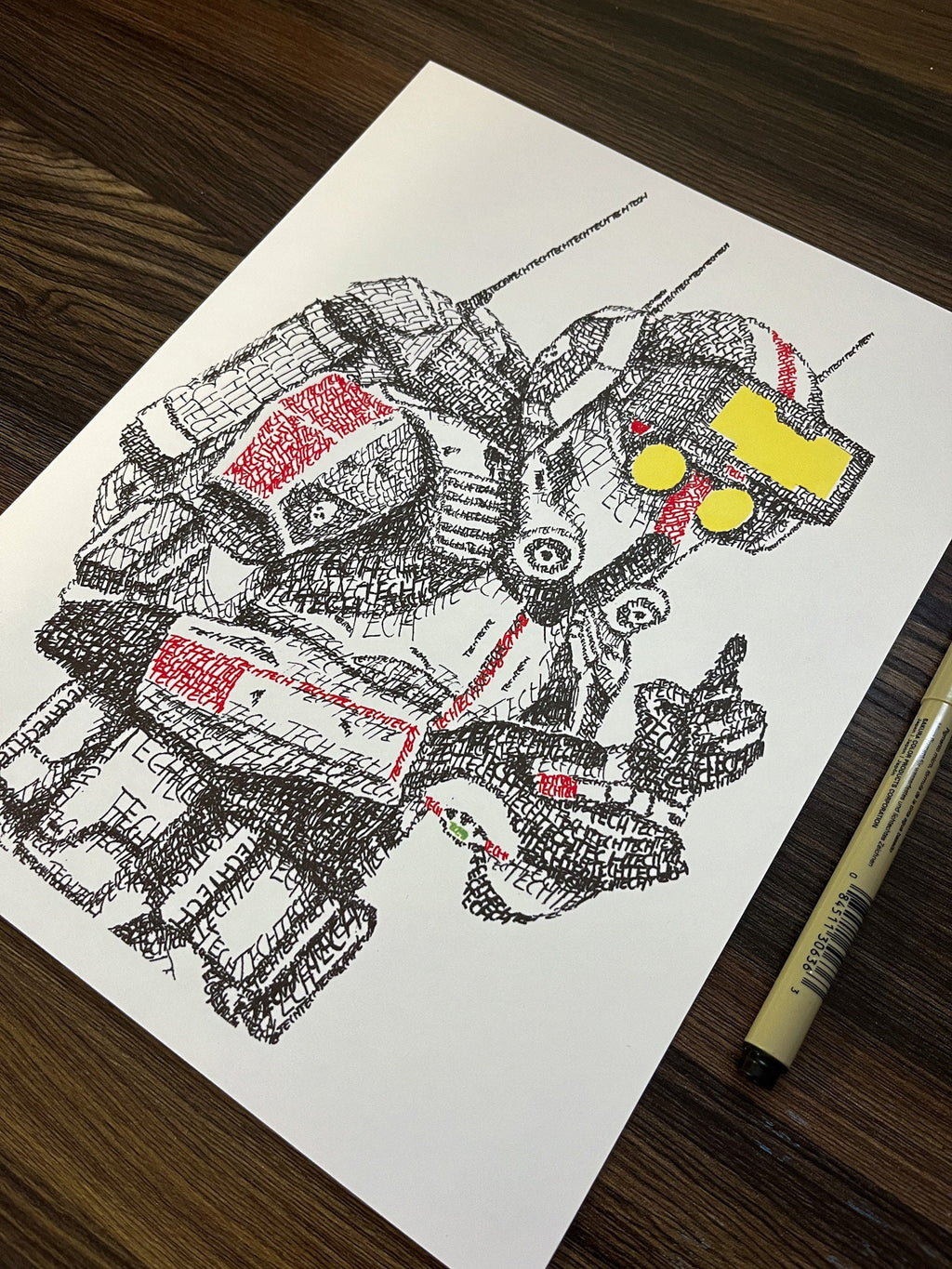 Tech Word Art Portrait Print | Clone Trooper Art