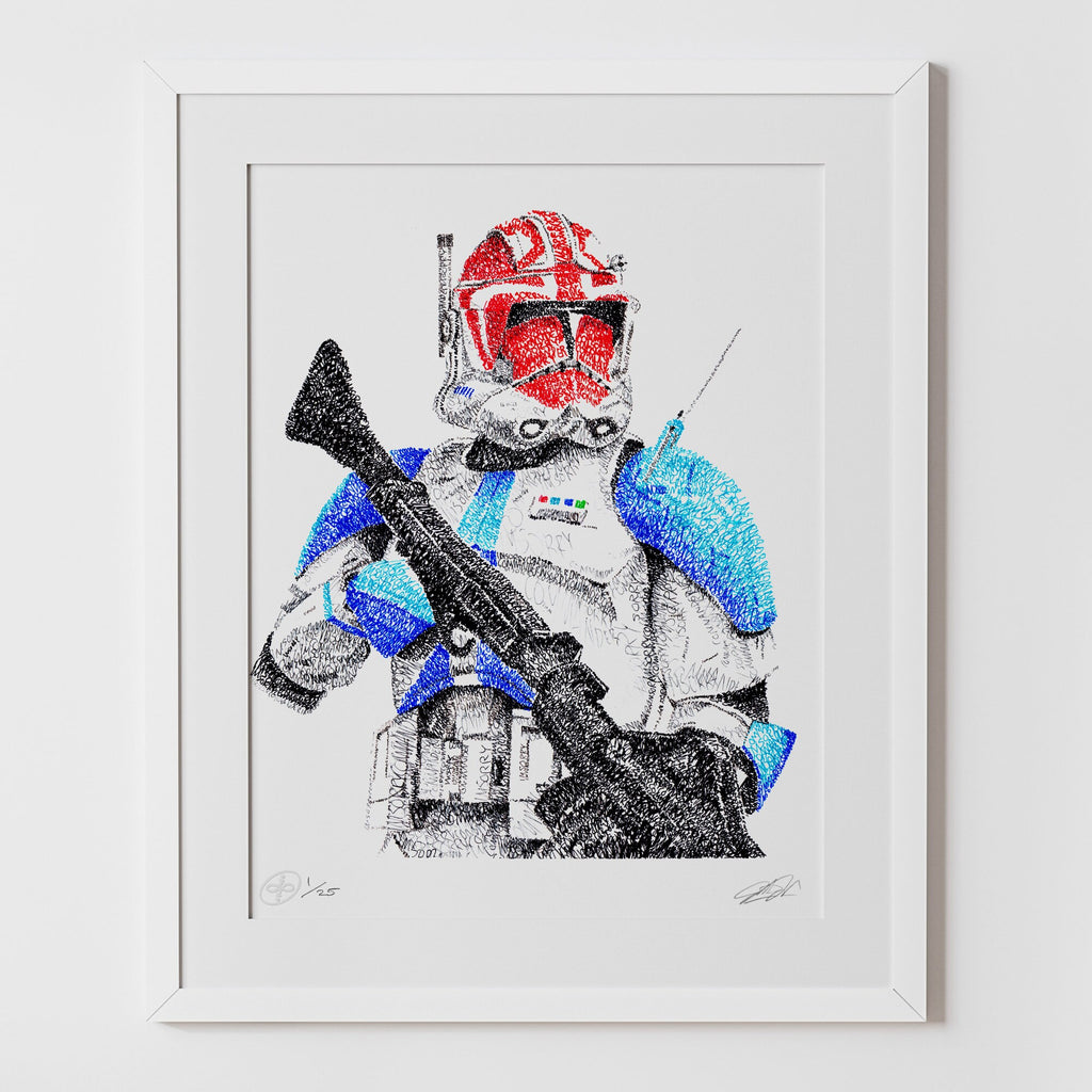 The 332nd Company Captain Word Art Portrait Print